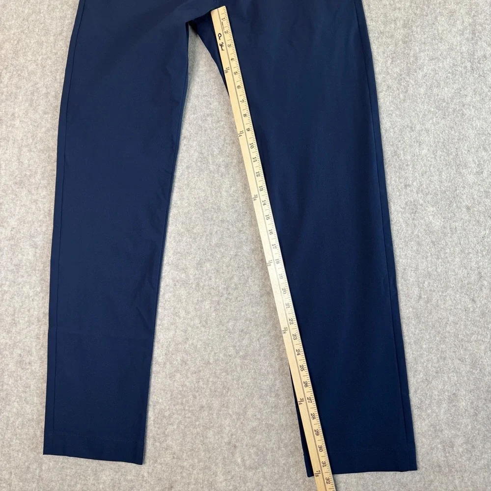 NWT J.Crew Flex Slim Tech Pants Mens 30x32 Navy Blue Slim Fit Performance AA712